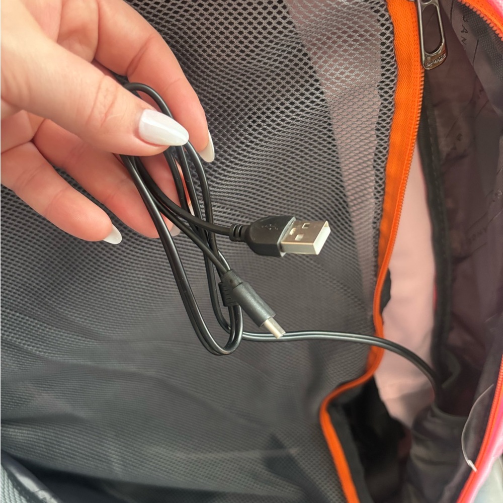 Bange Pink Backpack With Multiple Compartments- T… - image 5